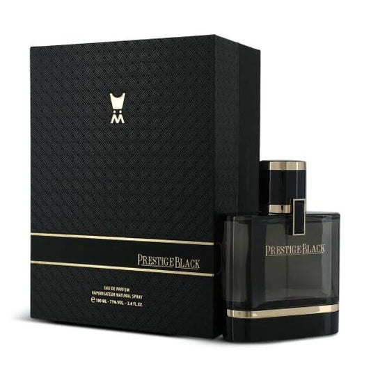 Prestige Black by Al Majed Oud – Long-Lasting Unisex Oud Perfume EDP 100ml